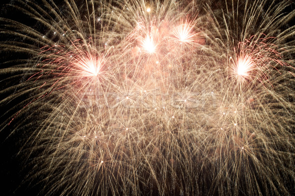 Stock photo: Colorful holiday fireworks