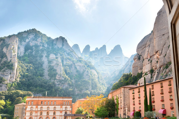 View from Montserrat Monastery on the mountain Stock photo © vapi