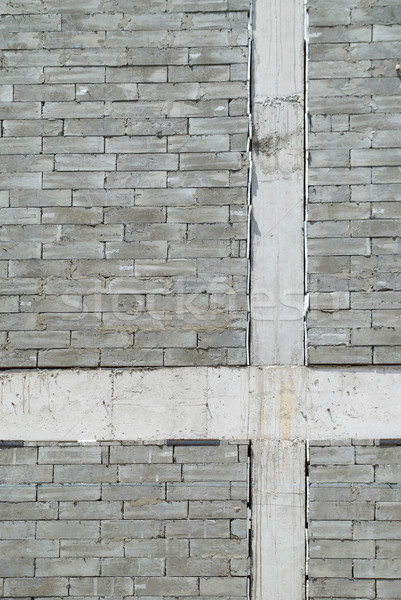 Fal mintázott szürke építkezés téglák épület Stock fotó © vapi