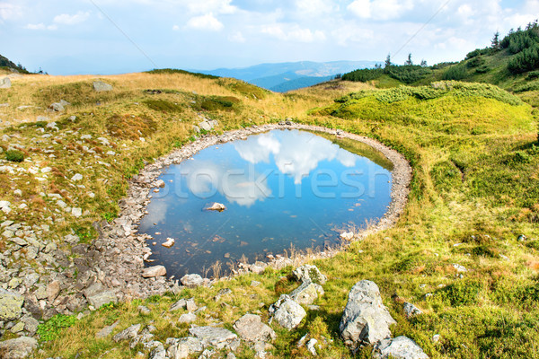 Blue lake in the mountains Stock photo © vapi