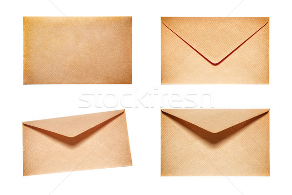 Set with 4 yellow envelopes Stock photo © vapi