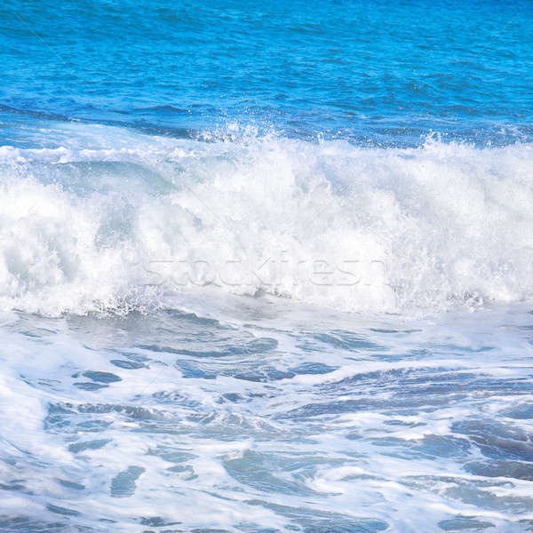 Groß Welle Meer Schaum blau Wasser Stock foto © vapi