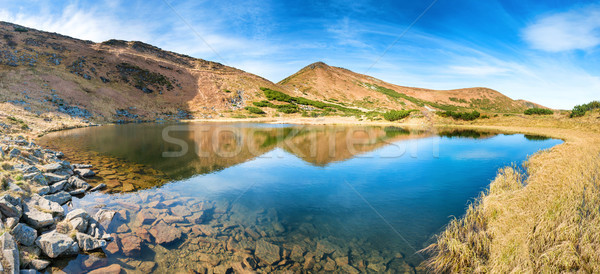 Panorama of mountains lake Stock photo © vapi