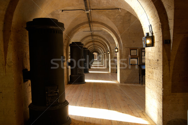 Stock photo: Light old corridor