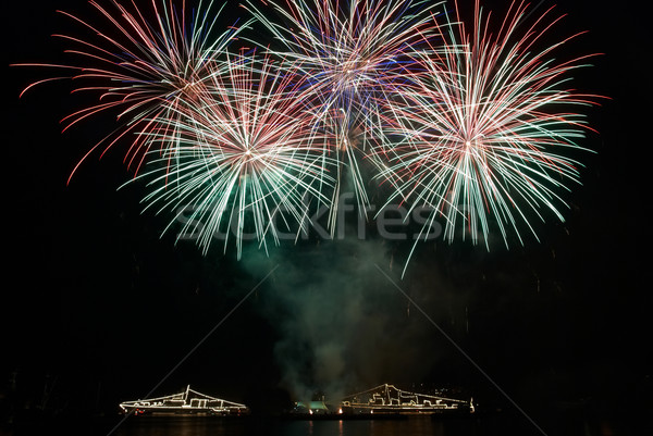 Colorful fireworks Stock photo © vapi