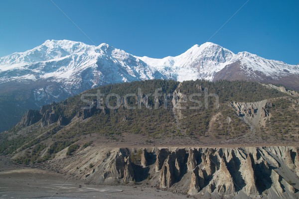 Montanas vista naturaleza paisaje nieve montana Foto stock © vapi