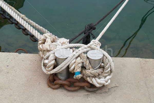 Mooring and knight with rope Stock photo © vapi