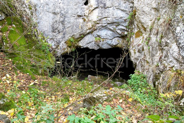 Höhle Eingang Taube Loch Berg Meer Stock foto © vapi