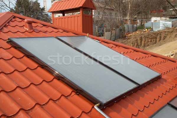 Solar system on the roof Stock photo © vapi