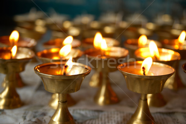 свечей индийской храма любви оранжевый Сток-фото © vapi