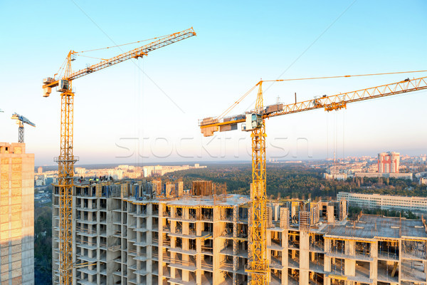 Foto d'archivio: Industriali · costruzione · costruzione · sole · lavoro