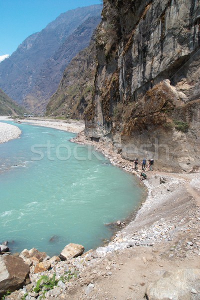 Marsyangdi river, Tibet. Stock photo © vapi