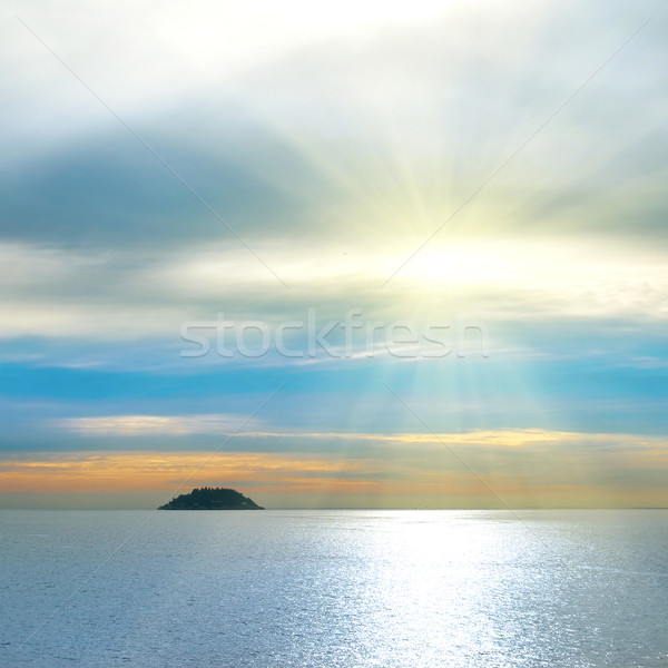 Small island in the sea. Stock photo © vapi