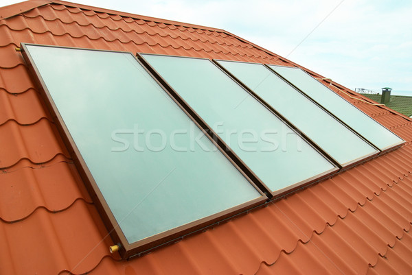 Solar water heating system Stock photo © vapi