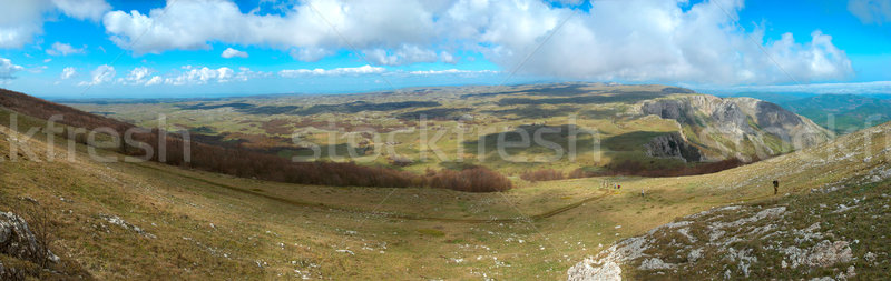 Panorama. Hills with cloudscape Stock photo © vapi