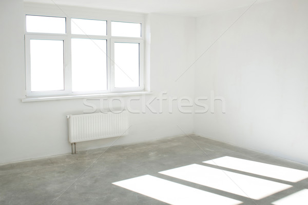 Stock foto: Weiß · Zimmer · Fenster · voll · Licht · Business
