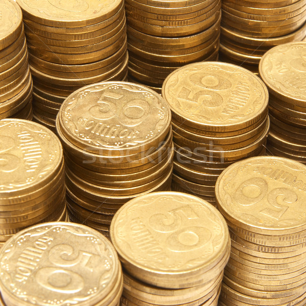 スタック コイン 孤立した 白 お金 ストックフォト © vapi