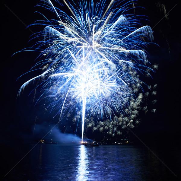 Blue fireworks Stock photo © vapi