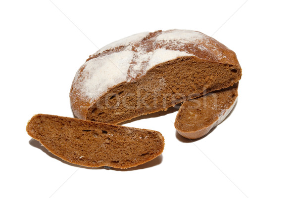 Sliced brown bread isolated on white. Stock photo © vapi