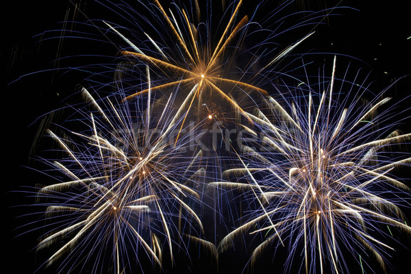 Colorful holiday fireworks Stock photo © vapi