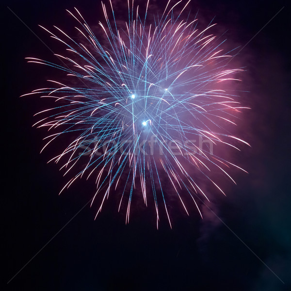 Blue fireworks Stock photo © vapi