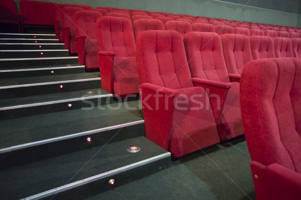 Rows of red seats Stock photo © vapi