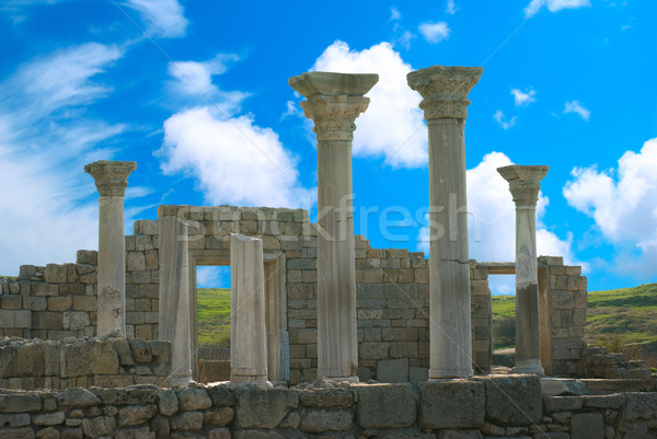 Ancient castle with columns Stock photo © vapi