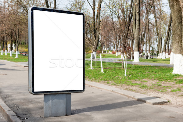 Empty billboard or lightbox on city street Stock photo © vapi