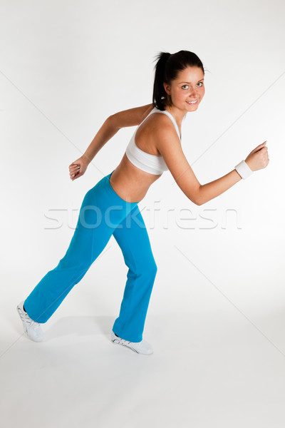 woman exercising aerobics Stock photo © varlyte