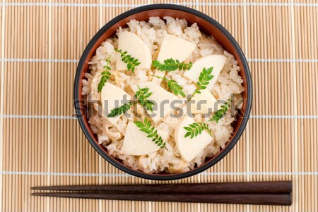 Tanuki soba noodles Stock photo © varts