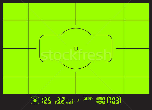 Modern digital photo camera focusing screen isolated Stock photo © vasilixa
