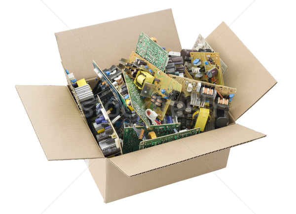defective printed circuit boards in box Stock photo © vavlt