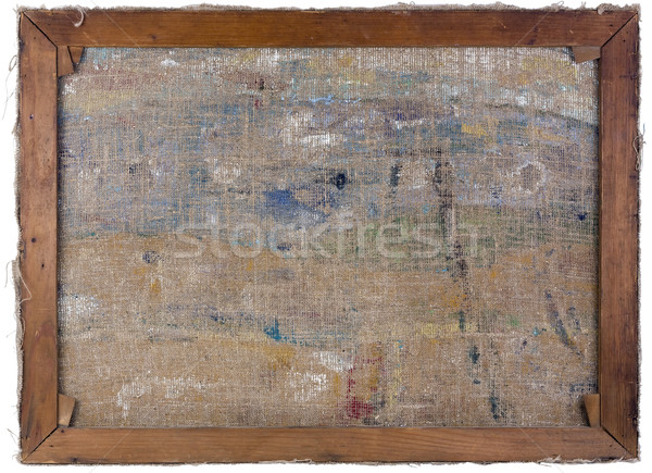 [[stock_photo]]: Pétrolières · toile · Retour · vue · de · côté · réel · vieux