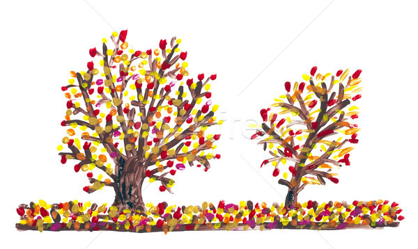 Abstract painted Autumn concept Stock photo © vavlt