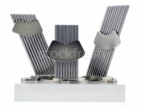 The chromeplated metal sticks Stock photo © vavlt