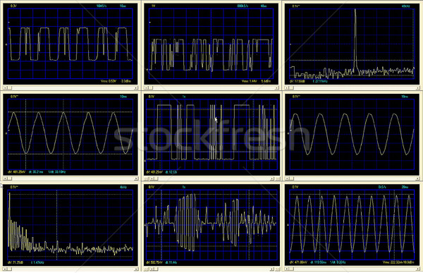 Digital oscillograms of real processes Stock photo © vavlt