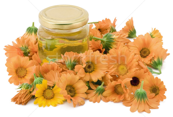 Medical oil from a calendula Stock photo © vavlt