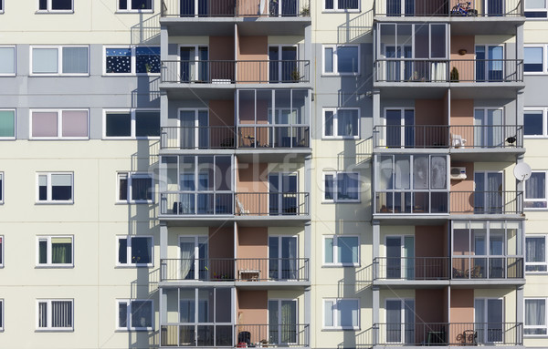 Windows of a multiroom apartment house  Stock photo © vavlt