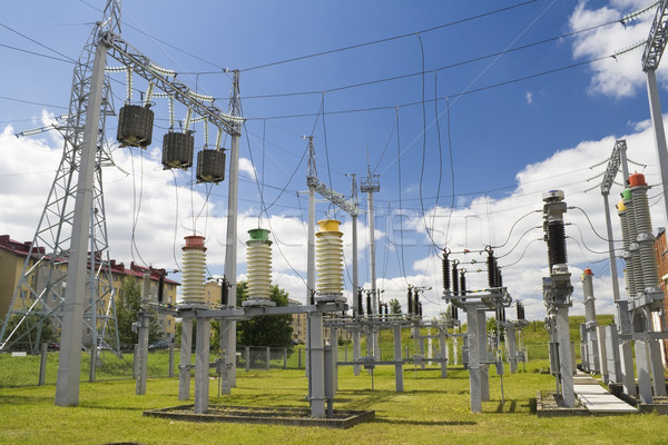 Electricity for a city Stock photo © vavlt