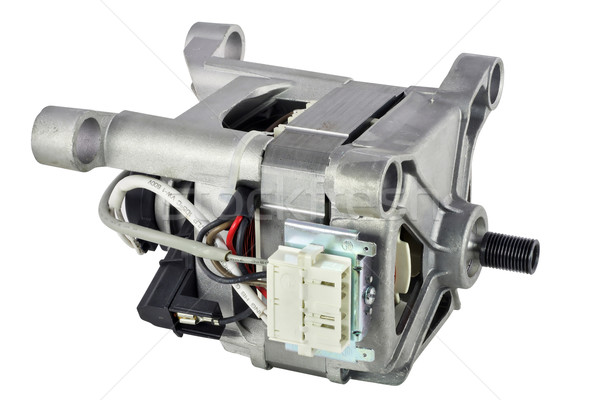 Schmutzigen elektrische Motor alten benutzt Waschmaschine Stock foto © vavlt