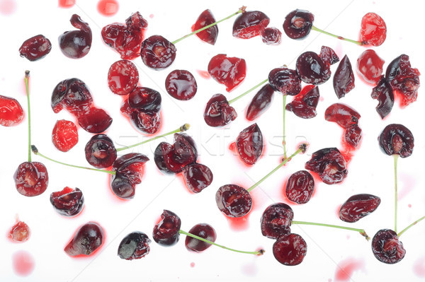 Crushed Cherry berries background Stock photo © vavlt