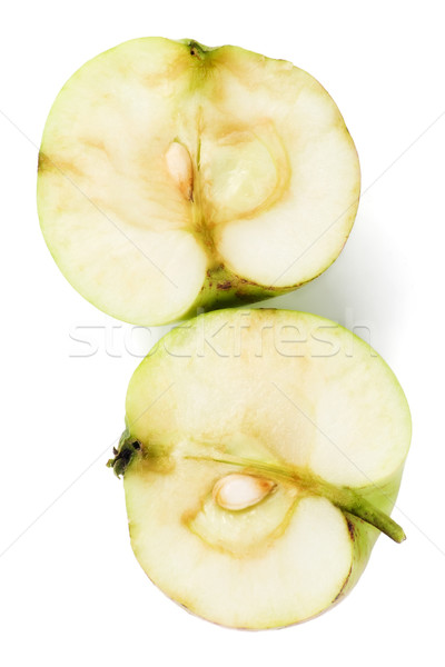 Green sour unripe apple macro Stock photo © vavlt