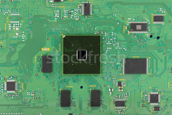 Modernen Platine Makro Bord elektronischen Komponenten Stock foto © vavlt