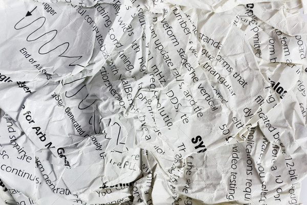 Curled crumpled  page Stock photo © vavlt