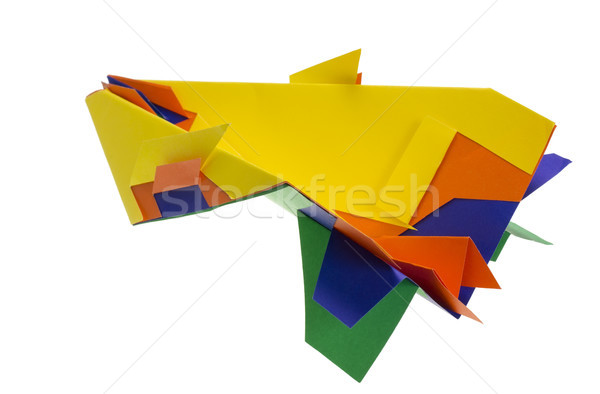 Fantastic paper airplane Stock photo © vavlt