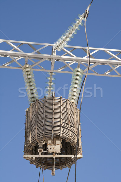 Transformador alto energia céu poder elétrico Foto stock © vavlt