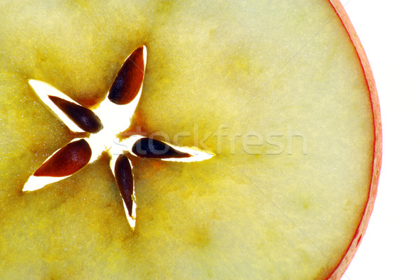 áttetsző szelet alma vág érett magok Stock fotó © vavlt