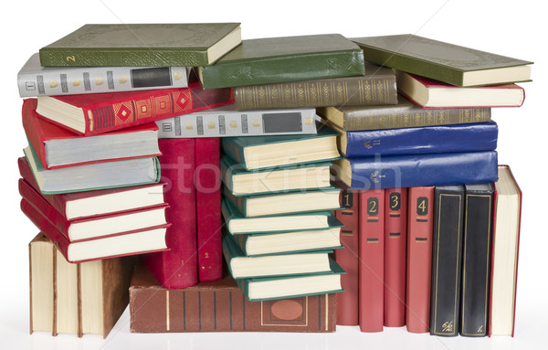 Old retro color cover Books  heap Stock photo © vavlt