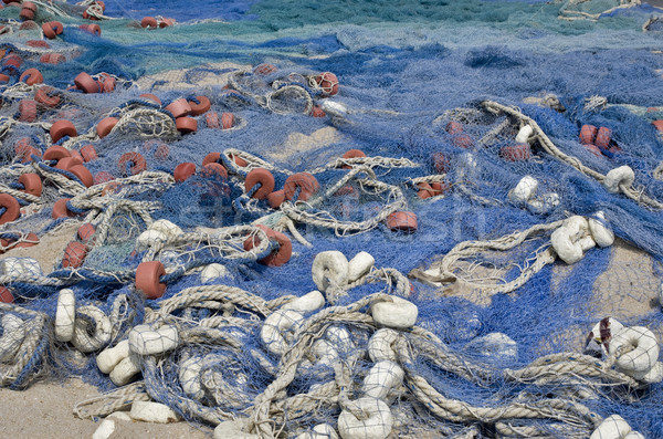 Blue fishing nets Stock photo © vavlt