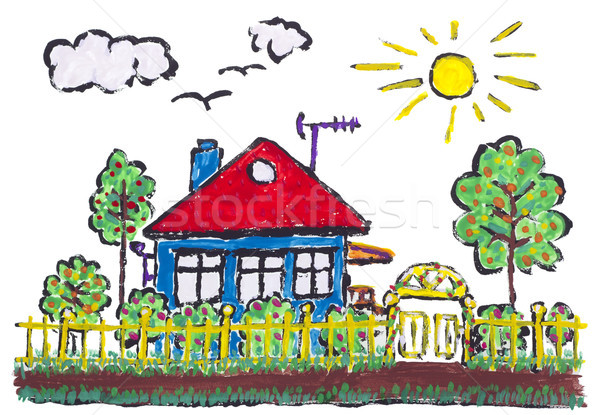 Ideal painted village Stock photo © vavlt